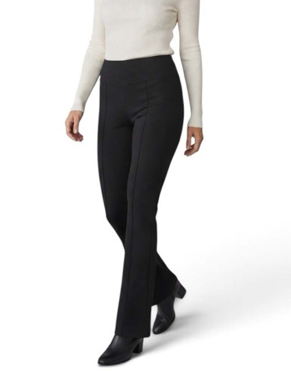 Crown & Ivy Women True Black Fashion Casual Pants 10 NWT